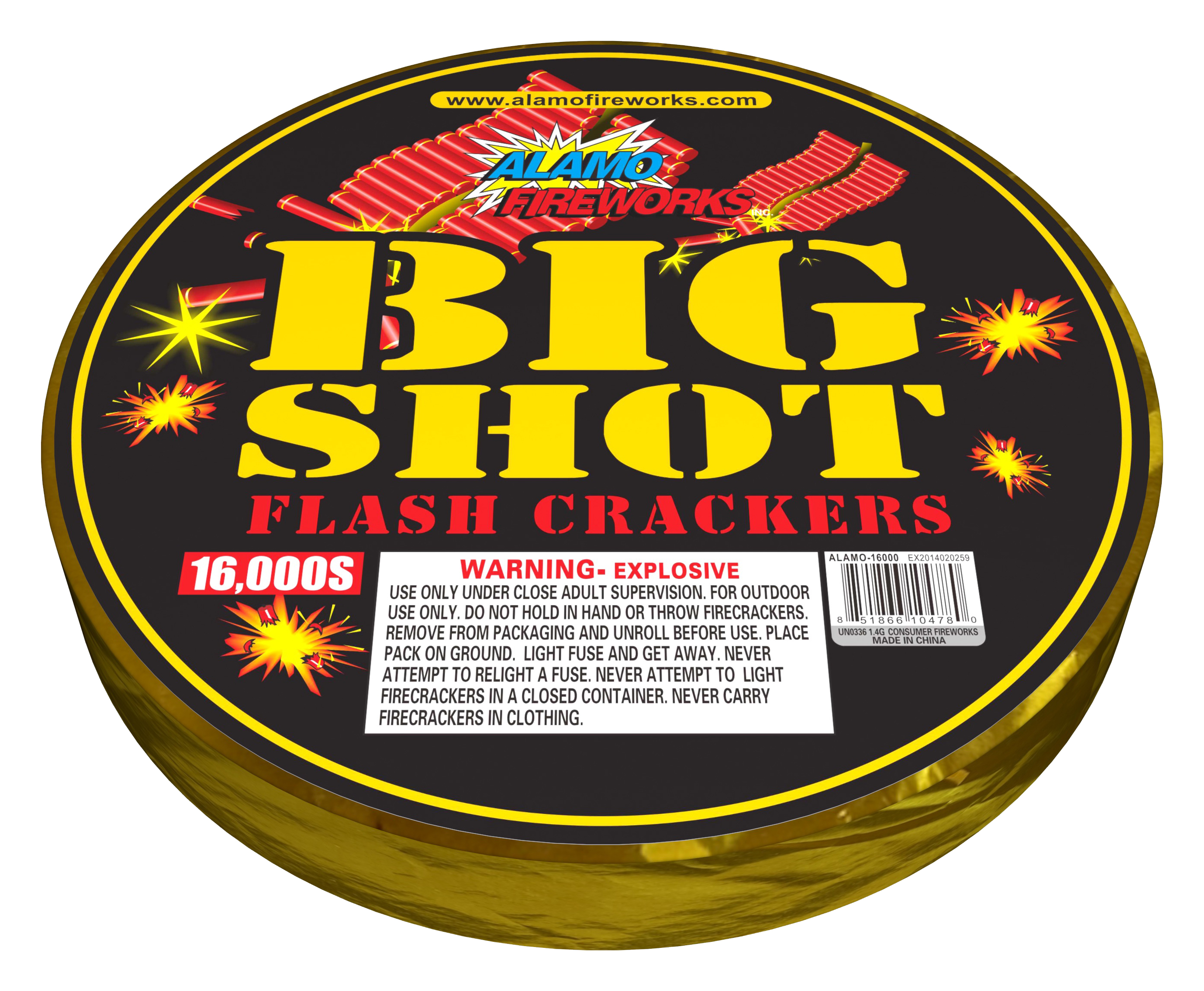 4040. 16,000S Big Shot Flash Crackers